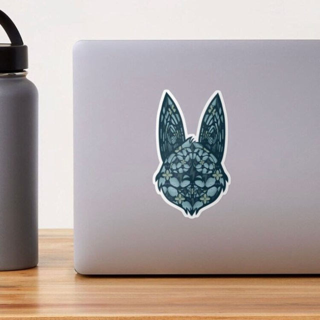 Hypno Bat | Electric Eel | Op Art | Redbubble Stickers